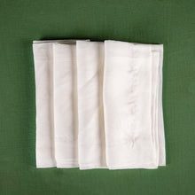 Load image into Gallery viewer, Classic White Linen Napkins
